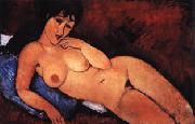 Amedeo Modigliani Nude on a Blue Cushion oil painting reproduction
